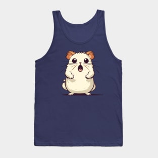 Scared Hamster Meme, funny tshirt, gift present ideas Tank Top